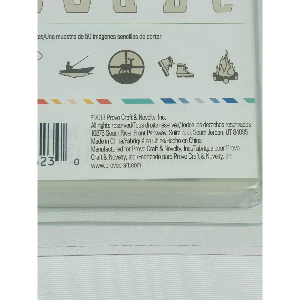 Cricut Outdoor Man Cartridge Under The Stars Camping Hiking Hunting Campout New